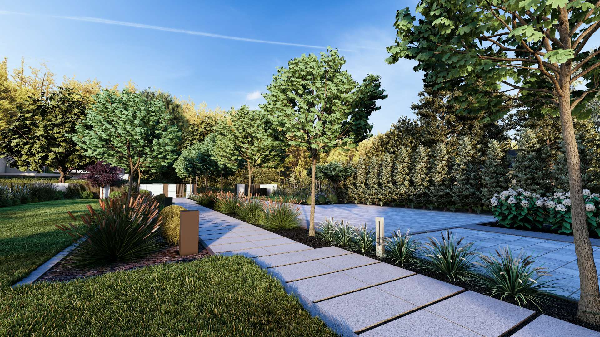 Projekt ogrodu w Głuchowie