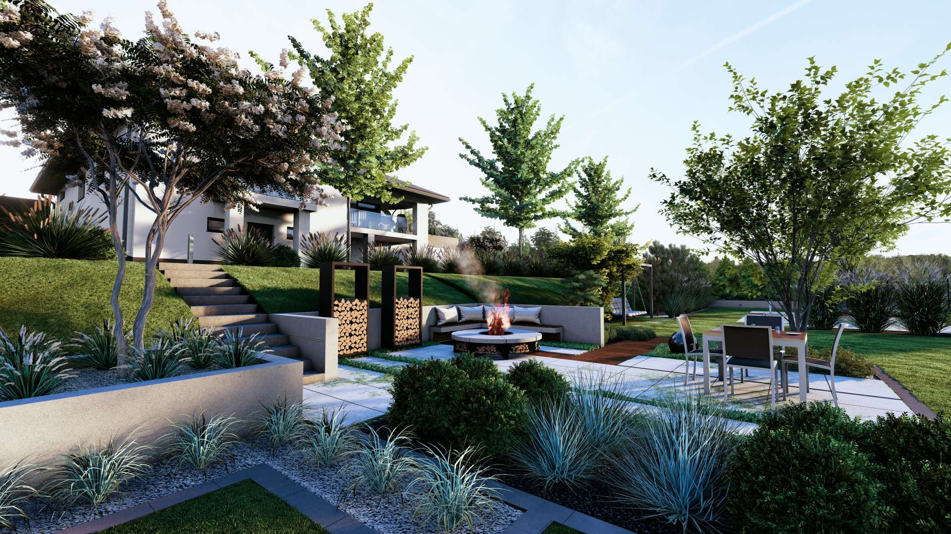 Projekt ogrodu w Łączkach