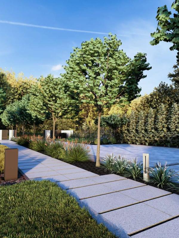 Projekt ogrodu w Głuchowie